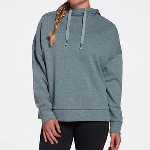 Calia by Carrie Underwood Boxy Hoodie in North Atlantic Blue